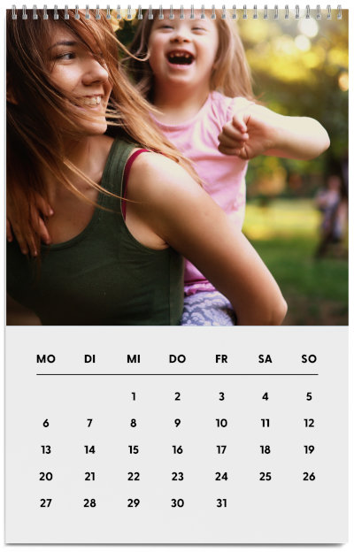 Fotokalender Hochformat Innen