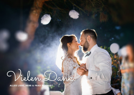 Postkarte Hochzeit